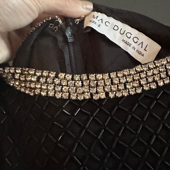 Mac Duggal Maxi Beaded Dress - Picture 5 of 11